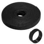 Ewent Hoop and Loop Nastro organizzatore cavi in nylon - Fissaggio in velcro - 10 m - 15 mm - Colore nero