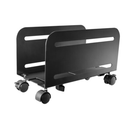 Supporto mobile per computer Ewent - Regolabile - Peso massimo 10 kg - Ruote bloccabili - Colore nero