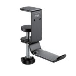 Ewent Supporto da scrivania universale per cuffie - Regolabile - Antiscivolo - Colore nero