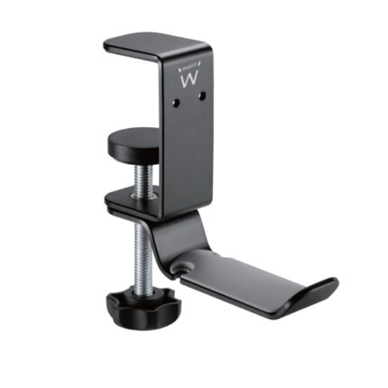 Ewent Supporto da scrivania universale per cuffie - Regolabile - Antiscivolo - Colore nero