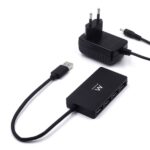 Hub USB 4 in 1 Ewent - Alimentazione esterna - USB 3.2 Gen1 - Cavo da 52