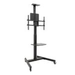 Tooq Cometa Supporto da pavimento per TV da 37 a 70" - Vassoio multiuso - Peso max. 50 kg - Altezza