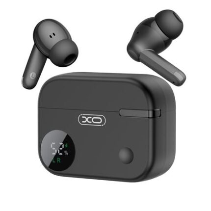 XO G34 Auricolari Bluetooth 5.4 - TWS - Cancellazione del rumore ENC+ANC - Custodia con display LCD - Colore nero