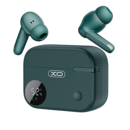XO G34 Auricolari Bluetooth 5.4 - TWS - Cancellazione del rumore ENC+ANC - Custodia con display LCD - Colore verde