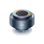 XO F64 Altoparlante Bluetooth - Impermeabile - Ideale per la doccia - IP67 - RGB - Ventosa super potente - Microfono per chiamate incluso - Colore nero