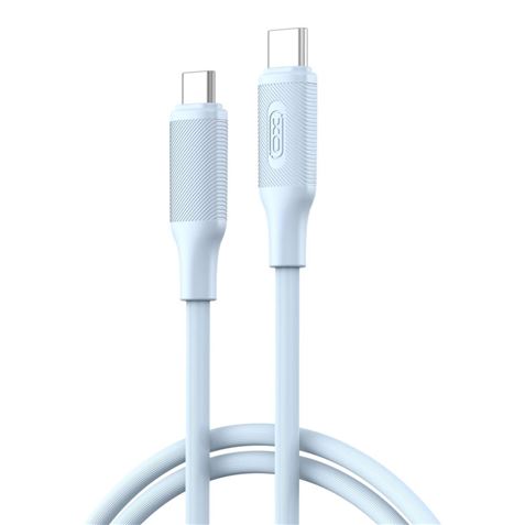XO NBQ265B Cavo USB-C maschio a USB-C maschio - 1 m - 60 W - Colore blu XO NBQ265B Cavo USB-C maschio a USB-C maschio - 1 m - 60 W - Colore blu