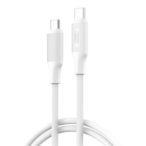 XO NBQ265B Cavo da USB-C maschio a USB-C maschio - 1 m - 60 W - Colore bianco XO NBQ265B Cavo da USB-C maschio a USB-C maschio - 1 m - 60 W - Colore bianco