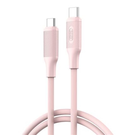 XO NBQ265B Cavo USB-C maschio a USB-C maschio - 1 m - 60 W - Colore rosa