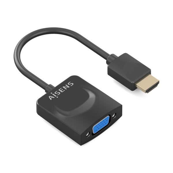 Aisens Convertitore da HDMI a SVGA - HDMI A/M - SVGA/H - 15 cm - Colore nero Aisens Convertitore da HDMI a SVGA - HDMI A/M - SVGA/H - 15 cm - Colore nero