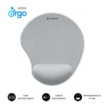 Subblim Ergo Neogel Tappetino ergonomico per mouse - Schiuma elastica - Microtesturizzato impermeabile - Base antiscivolo - Colore argento