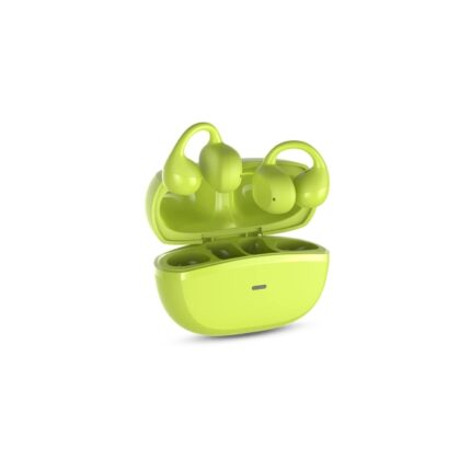 SPC Boost Clip Auricolari wireless True Wireless - Design Open Ear - Cancellazione del rumore - Controllo tattile - Google Fast Pair - Colore verde lime