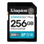 Kingston Scheda SDXC 256GB UHS-I U3 V30 Classe 10 200MB/s Canvas Go Plus