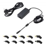 Ewent Caricabatterie universale per laptop da 65 W - 10 spine intercambiabili - Automatico - Gestione intelligente della corrente - Colore nero