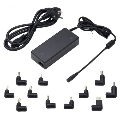 Caricabatterie universale per laptop Ewent da 90 W - 11 spine intercambiabili - Automatico - Gestione intelligente della corrente - Colore nero Caricabatterie universale per laptop Ewent da 90 W - 11 spine intercambiabili - Automatico - Gestione intelligente della corrente - Colore nero