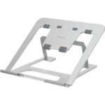 Fellowes Alumia Rialzo per laptop fino a 15" - 6 regolazioni di altezza - Realizzato in alluminio - Base antiscivolo - Colore argento
