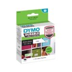 Dymo Durable Confezione da 160 etichette originali per etichettatrice - Testo nero su sfondo bianco - 25 mm x 54 mm - 2112283