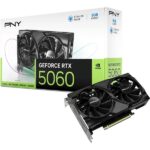 PNY GeForce RTX 5060 Scheda grafica 8 GB GDDR7 Dual Fan Reflex 2 AI NVIDIA DLSS4