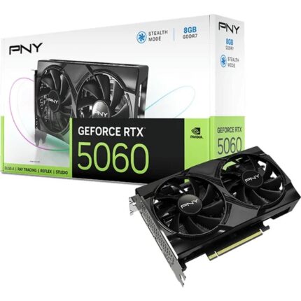 PNY GeForce RTX 5060 Scheda grafica 8 GB GDDR7 Dual Fan Reflex 2 AI NVIDIA DLSS4