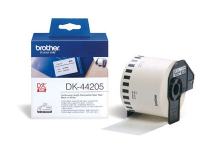 Brother DK44205 - Etichette rimovibili originali di dimensioni personalizzate - Larghezza 62 mm x 30
