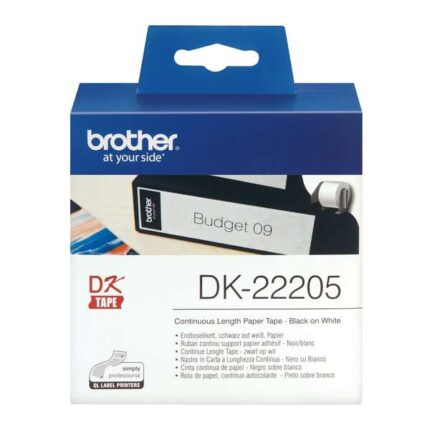 Brother DK22205 - Etichette originali di dimensioni personalizzate - Larghezza 62 mm x 30