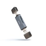 Tooq Lettore di schede USB-C e USB-A - Compatibile con SD