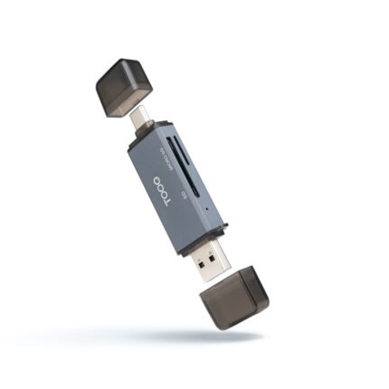 Tooq Lettore di schede USB-C e USB-A - Compatibile con SD