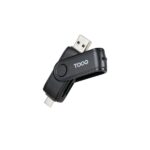 Tooq Lettore di schede USB-C e USB-A - Compatibile con SD