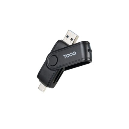 Tooq Lettore di schede USB-C e USB-A - Compatibile con SD