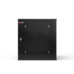 WP RWA-12604-B Armadio a muro 12U - Porta in vetro - Serratura di sicurezza - 540x450x580 mm - Colore nero