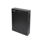 WP RWN-02601-B Armadio verticale a parete 4U - Serratura di sicurezza con chiave tubolare - 600x150x750mm - Colore nero