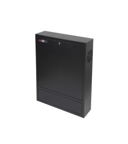 WP RWN-02601-B Armadio verticale a parete 4U - Serratura di sicurezza con chiave tubolare - 600x150x750mm - Colore nero