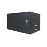 WP RWS-06504-B Armadio di sicurezza a parete 6U - Porta scorrevole - Antifurto Classe RC4 - 560x400x400mm - Colore nero
