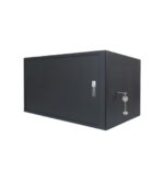 WP RWS-06506-B Armadio di sicurezza a parete 6U - Porta scorrevole - Antifurto classe RC4 - 560x600x400mm - Colore nero