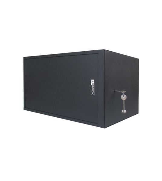 WP RWS-06506-B Armadio di sicurezza a parete 6U - Porta scorrevole - Antifurto classe RC4 - 560x600x400mm - Colore nero WP RWS-06506-B Armadio di sicurezza a parete 6U - Porta scorrevole - Antifurto classe RC4 - 560x600x400mm - Colore nero