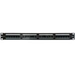WP Patch Panel a 24 porte RJ45 CAT6 UTP - 1U IDC - Colore nero