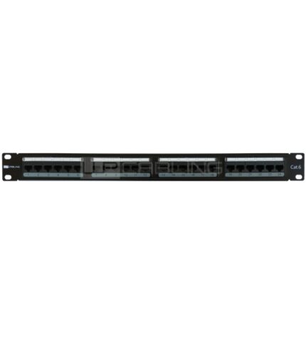 WP Patch Panel a 24 porte RJ45 CAT6 UTP - 1U IDC - Colore nero