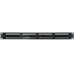 WP Patch Panel a 24 porte RJ45 CAT6A UTP - 1U IDC - Colore nero
