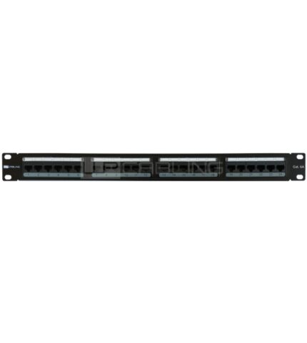 WP Patch Panel a 24 porte RJ45 CAT6A UTP - 1U IDC - Colore nero