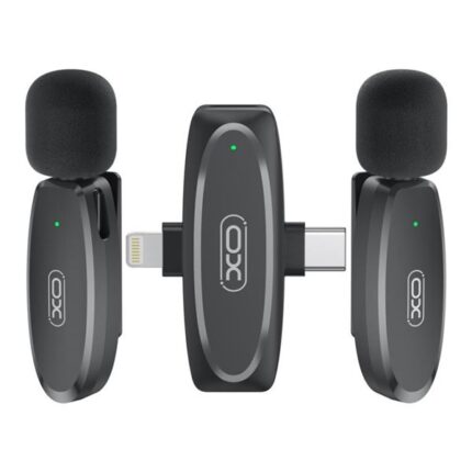 XO MKF10 Microfono wireless da bavero - Connettore tipo C e Lightning - Colore nero
