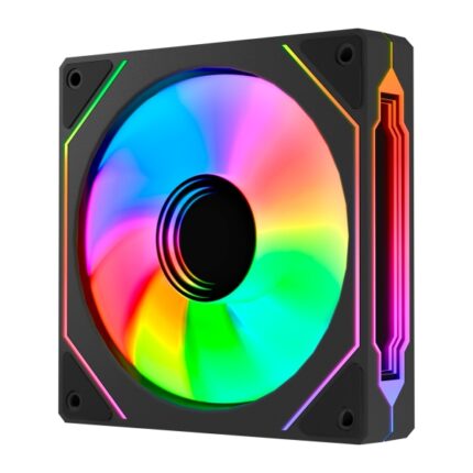 Abysm Gaming Arclight 3.0 Ventola da 120 mm con illuminazione ARGB - Velocità massima 1600 giri/min - Colore nero
