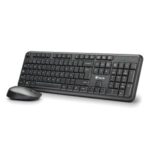 Kit tastiera wireless e mouse wireless NGS 1200 dpi - 12 tasti multimediali - Indicatori LED -  Colore nero