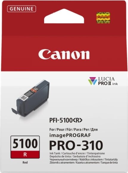 Cartuccia d'inchiostro originale Canon PFI5100 rosso - PFI5100R/6958C001