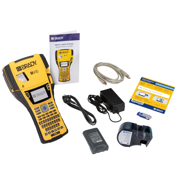Brady M410 Stampante portatile per etichette - Schermo LCD - Risoluzione 300 dpi - Larghezza massima dell'etichetta 25 Brady M410 Stampante portatile per etichette - Schermo LCD - Risoluzione 300 dpi - Larghezza massima dell'etichetta 25