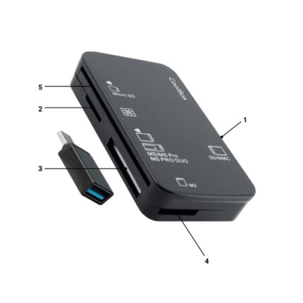 Coolbox Lettore di schede USB-A - Compatibile con SD