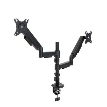 Tooq Supporto da tavolo con bracci articolati per 2 monitor da 17"-32" - Regolabile in altezza