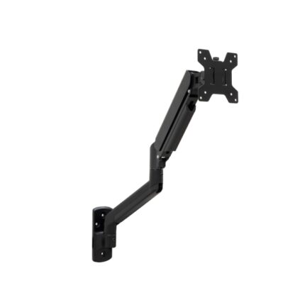 Tooq Supporto a parete con braccio articolato per monitor da 13"-34" - Pistone a gas - Girevole e inclinabile - Gestione dei cavi - Peso massimo 10 kg - VESA 100x100 - Colore nero