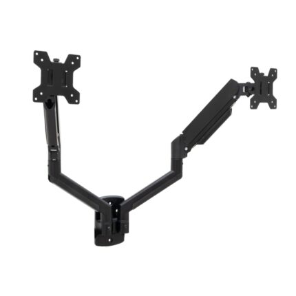 Tooq Supporto a parete con bracci articolati per monitor da 13"-34" - Pistone a gas - Girevole e inclinabile - Gestione dei cavi - Peso massimo 10 kg - VESA 100x100 - Colore nero