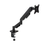 Tooq Supporto da tavolo con braccio articolato per monitor da 13"-32" - Girevole e inclinabile - Gestione dei cavi - Peso massimo 9 kg - VESA 100x100 mm - Colore nero