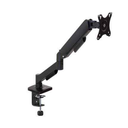 Tooq Supporto da tavolo con braccio articolato per monitor da 13"-32" - Girevole e inclinabile - Gestione dei cavi - Peso massimo 9 kg - VESA 100x100 mm - Colore nero