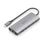 Aisens USB-C Dock 6 in 1 - USB-C a 1xHDMI - 1xRJ45 - 1xUSB-A 10G - 2xUSB-C 10G - 1xUSB-C PD 100W - 20 cm - Colore grigio